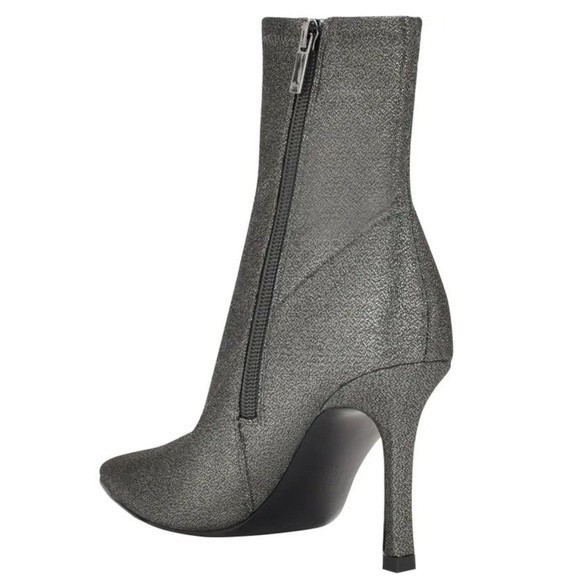 Marc Fisher LTD Womens Kellen High Heel Pointed Toe Ankle Boots Shoes Pewter NEW - Picture 6 of 15